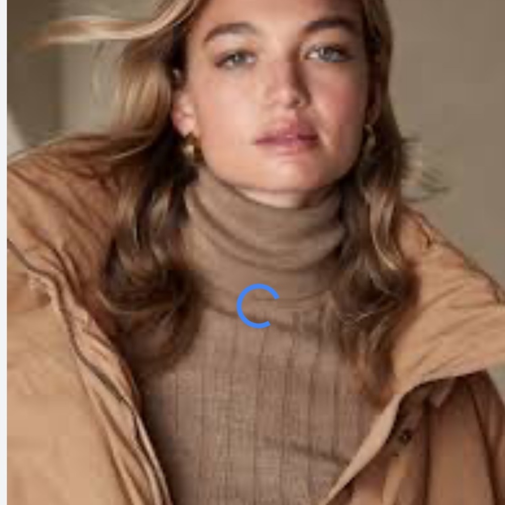 Banana Republic Camel Puffer Coat XL